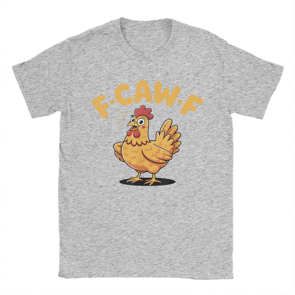 Vintage T-Shirt F-Caw-F Huhn FCAWF Huhn Baumwoll-T-Shirts Mode T-Shirt für Paare Fantastische Lässige Kurzarmkleidung