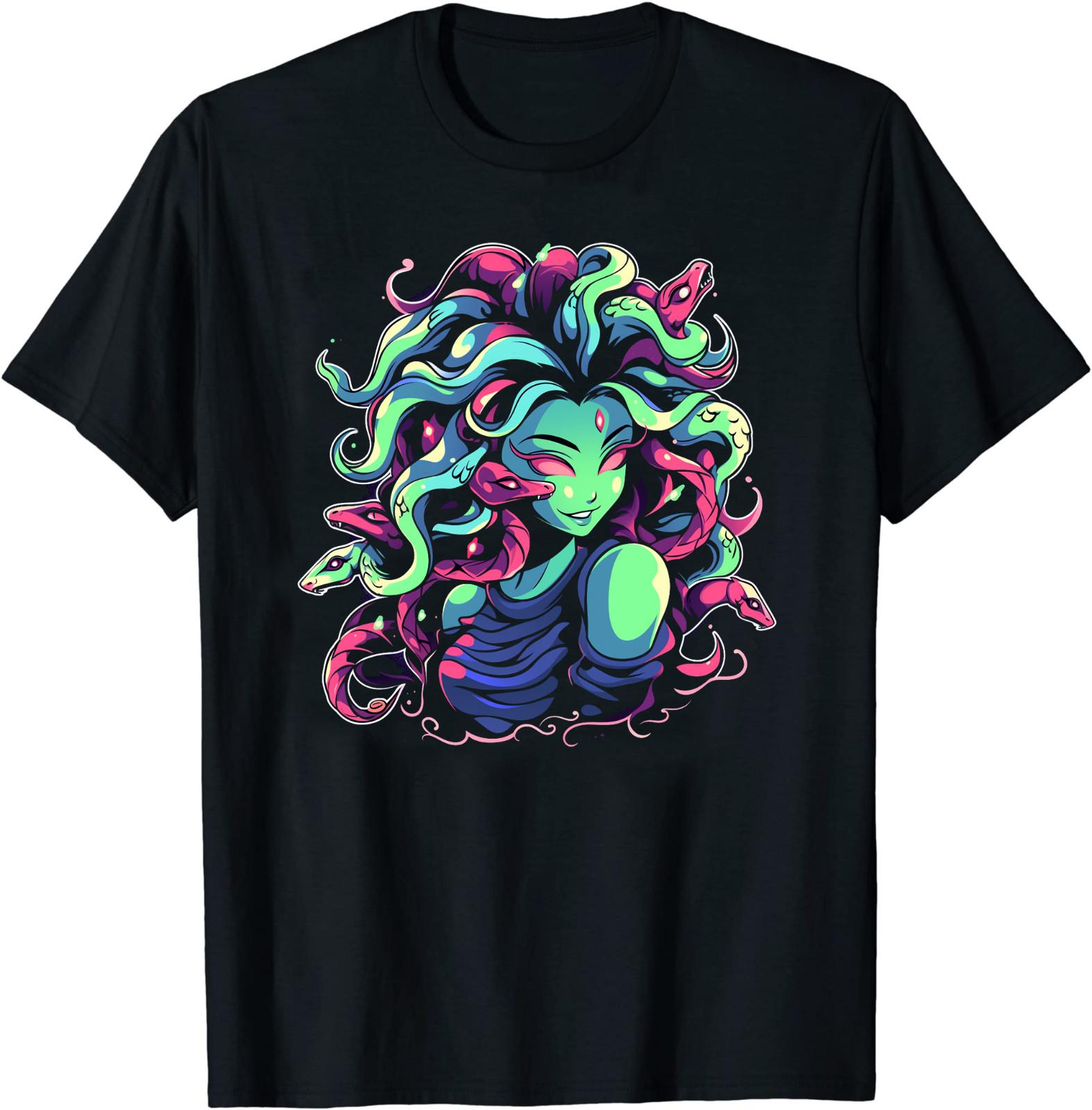 Medusa Shirt Greek Mythology T-Shirt Size S-5XL S разноцветный