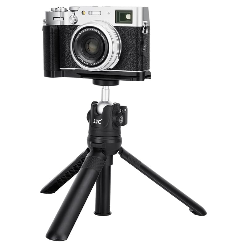 JJC Metal Hand Grip for Fujifilm Fuji X100VI Camera, Convenient Memory Card & Battery Replacement, Black