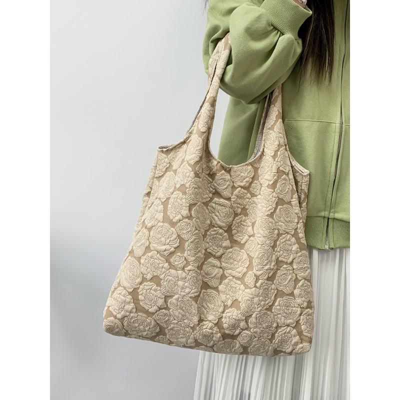 Embroidery Canvas Bag Summer Literary Travel Bag