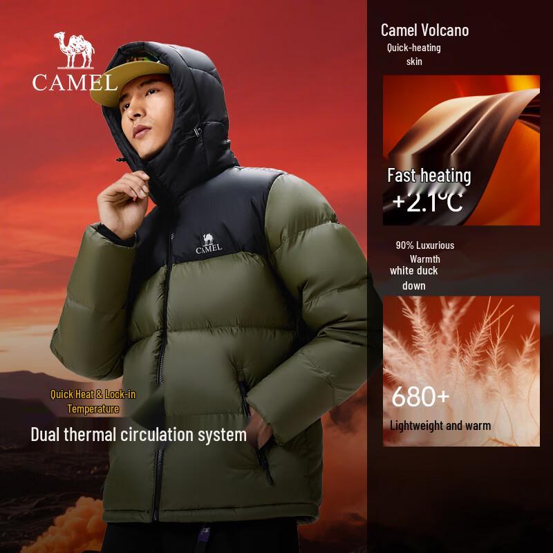 Camel Men's Mountain 1.0 Duck Down Puffer Winter Jacket