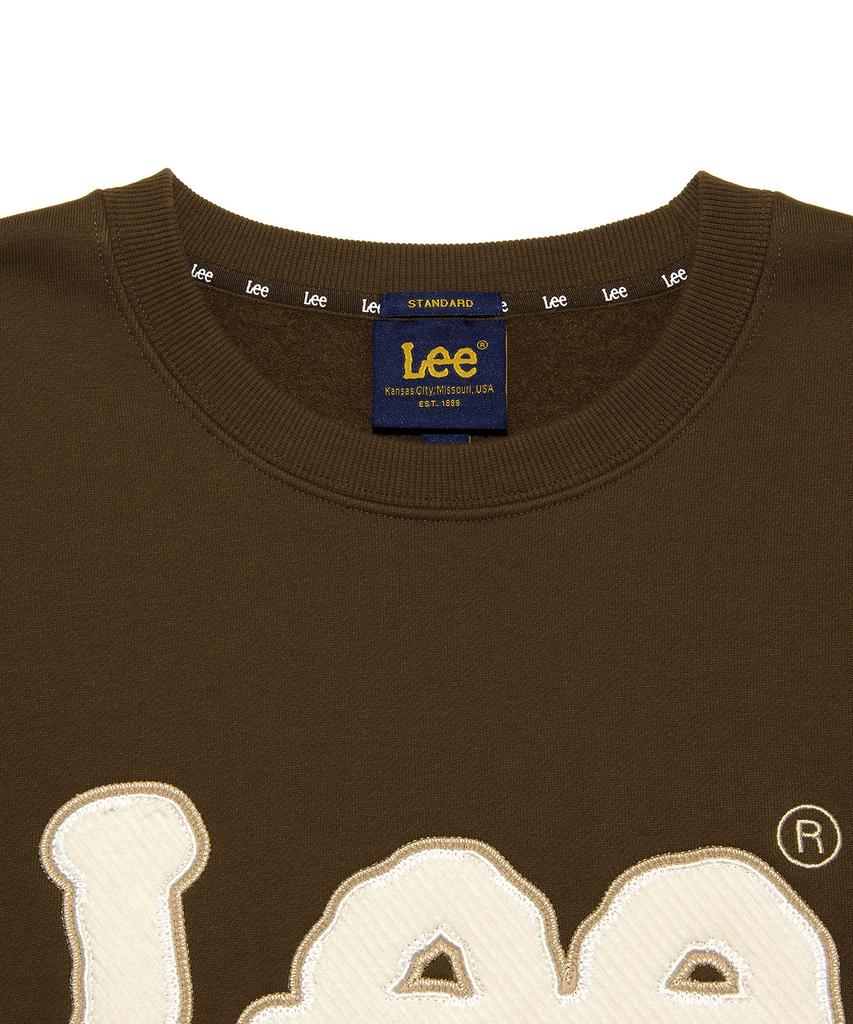 LEE Corduroy Big Twitch Fleece Sweatshirt Chocolate