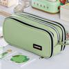 Large Capacity Pencil Case Zipper Design Stationery Organizer High Aesthetic Pen Bag  School Office
