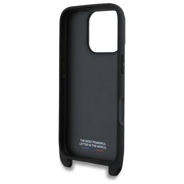 BMW Bmhcp16X23Psvtk Iphone 16 Pro Max    6.9 Black Hardcase M Edition Carbon Tricolor Lines & Strap