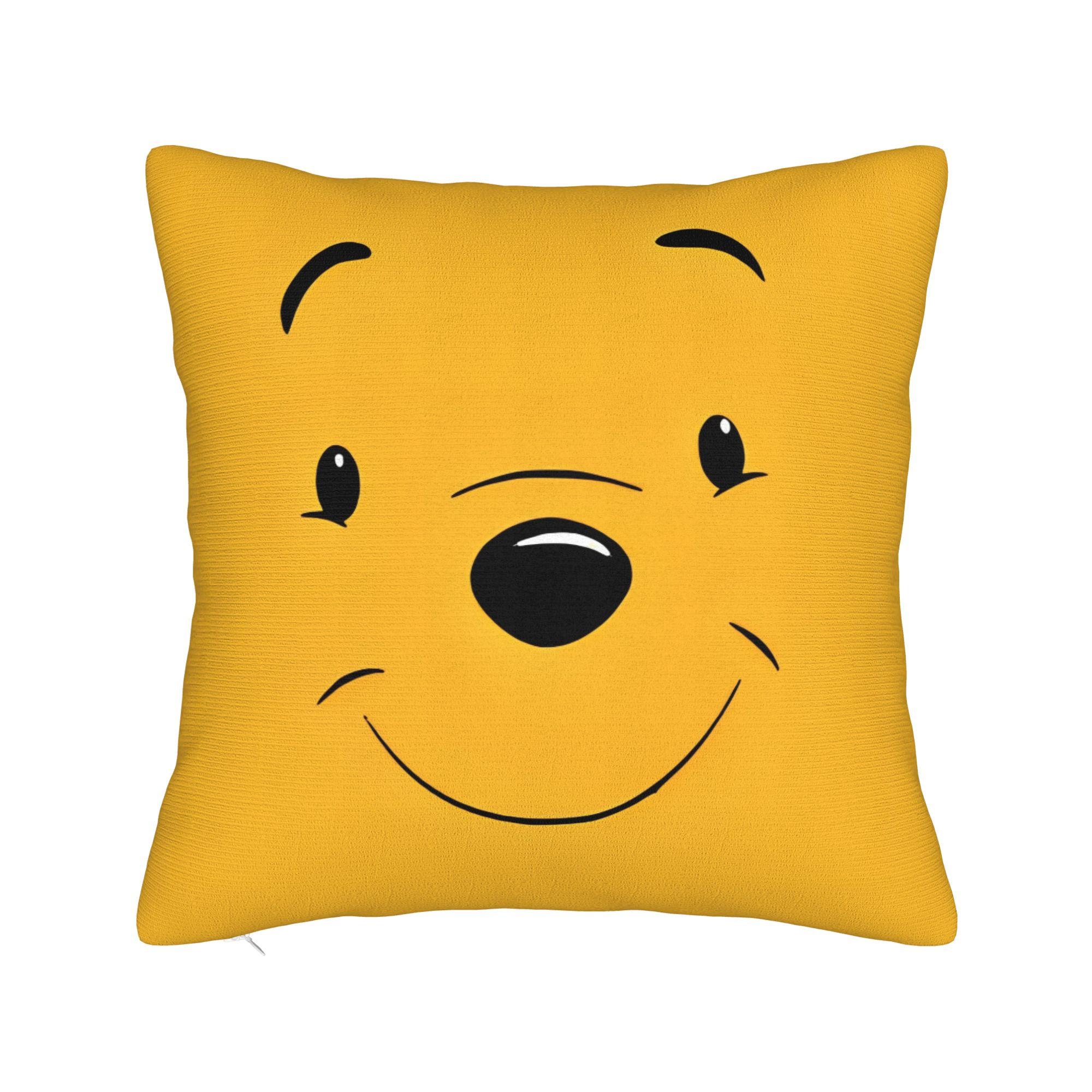 

Rabbit and Winnie the Pooh Holiday Square Pillow Case Polyester Cushions for Sofa , Customized Pillowcover Home Decor 30cmx30cm