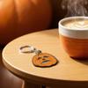 Durable Metal Key Chain Halloween Creepy Pumpkin Acrylic Keychain, Double-sided Head Ring Pattern Charm for Backpacks, Decorative Car Holiday