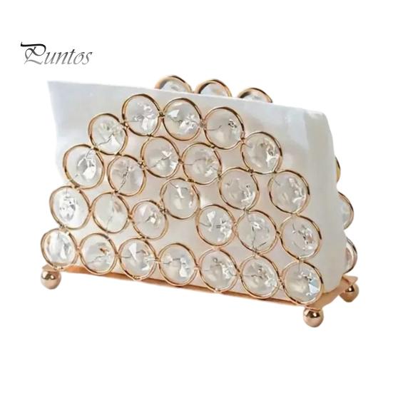 Vertical Paper Towel Stand Crystal Napkin Holder, Stable Storage Stand, with Anti-Slip Modern Rack Feet, Durable Rust-Proof Tissue Dispenser for Home