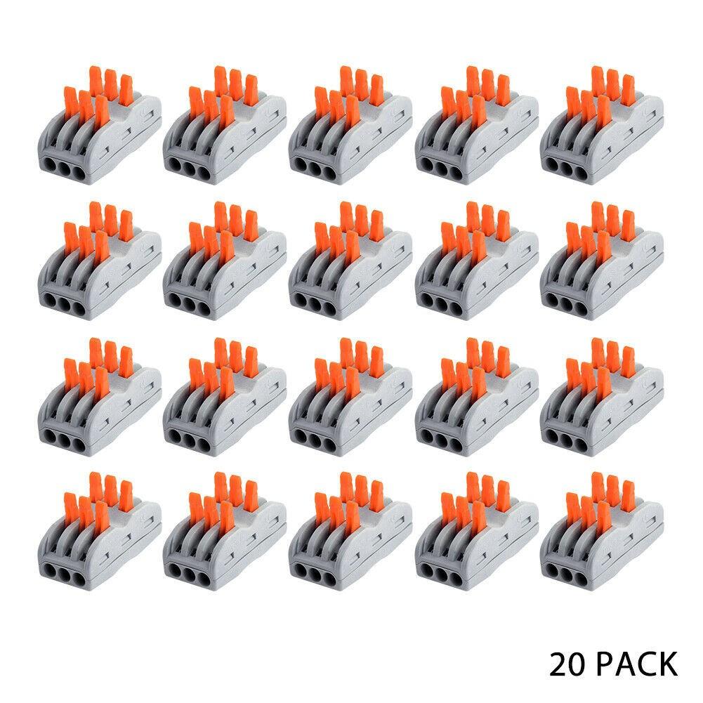 Convenient Lever Nut Connector for DIY Wire Connections Pack of 20