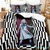 M3GAN Movie Bedding Set Single Twin Full Queen King Size Bed Set Aldult Bedroom Duvetcover Sets 3D Anime Bed Sheet Set