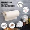 Kitchen Roll Paper Towel Holder Stainless Steel Wall Mount Toilet Roll Holder Home Decor No Drilling Toilet Paper Holder Home