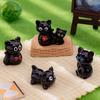 6pcs Cute Cat Miniature Figurines Kitty Desk Ornaments Resin Birthday Gift