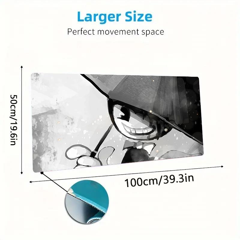 Bendy Print Cushion Non-slip Laptop Tablet Big Mousepad XXL Mat Mini PC Playmat With Lock edge