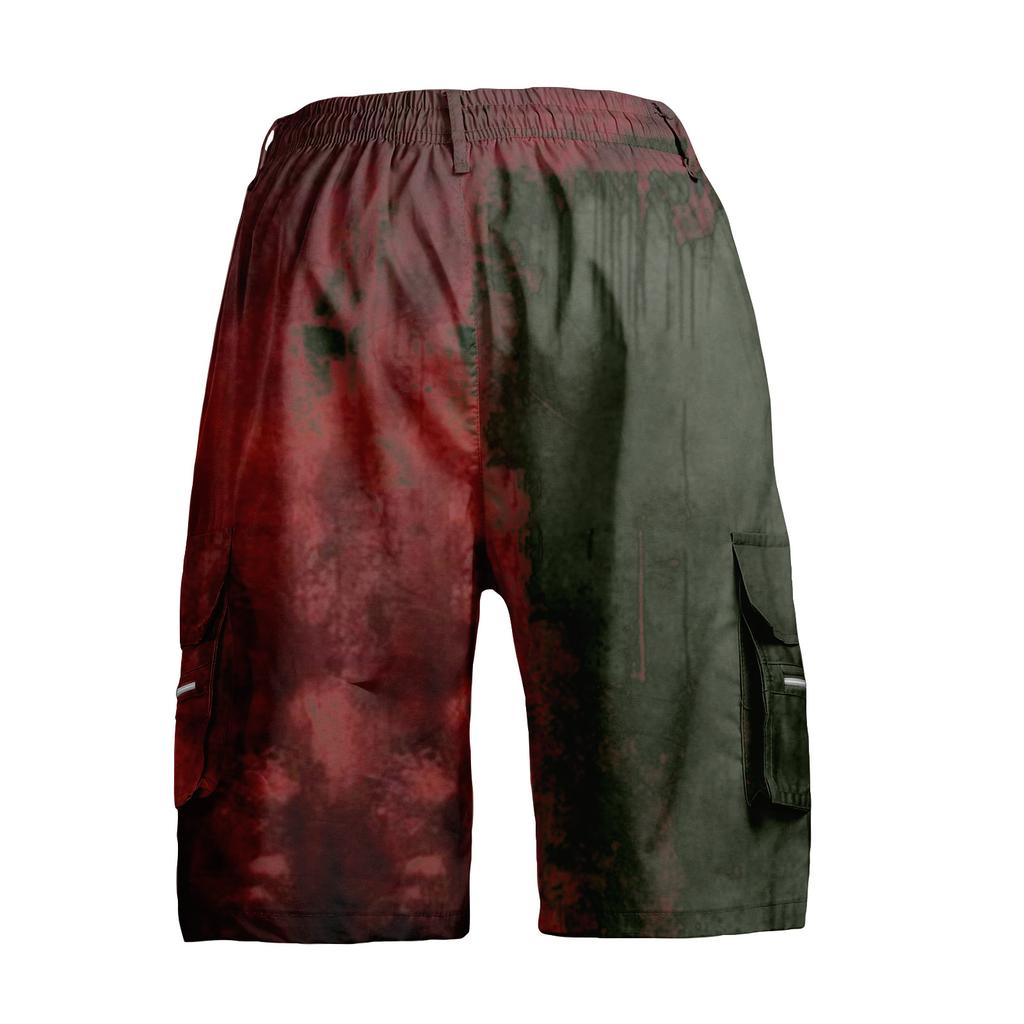 Men's Halloween Cargo Shorts with Pockets and Drawstring