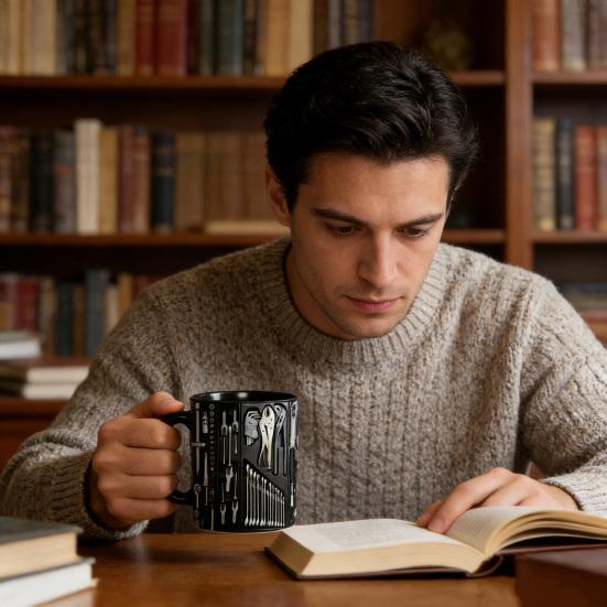 Mechanic Tool Box Coffee Mug 350ml Ceramic Tea Cup Wrench Screwdriver Hammer Mug Unique Gift for Engineers DIY Enthusiasts