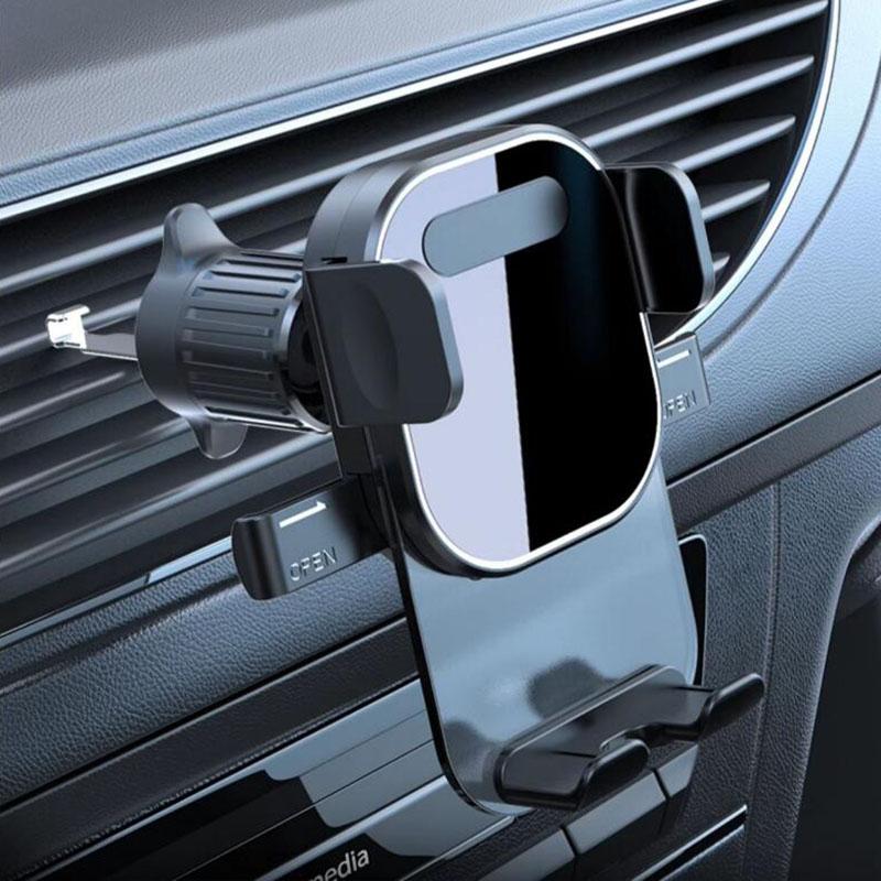 Car Mobile Holder 360° Rotatable Foldable Auto Phone Stand Adjustable Ventilation Opening Support Table Smartphone Grip Bracket