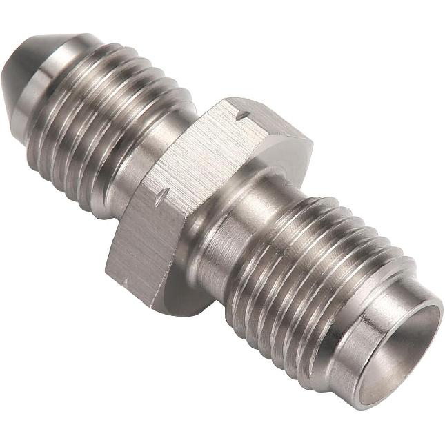 3AN Male to M10x1.0 Metric Inverted Flare Stainless Steel Brake Master Cylinder Adapter Fitting