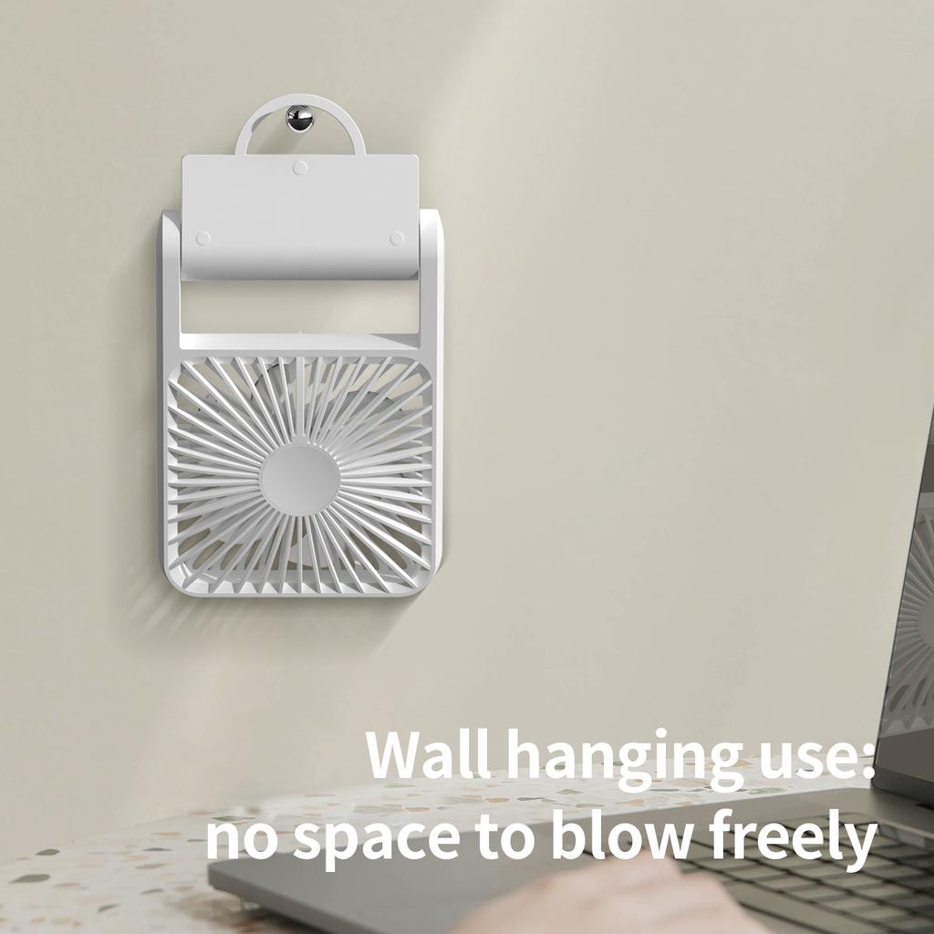 2025 New Unique Portable Rechargeable Fan 360 Degree Angle Adjust Wall And Table Fans Home USB Mini Desktop Charging Fans