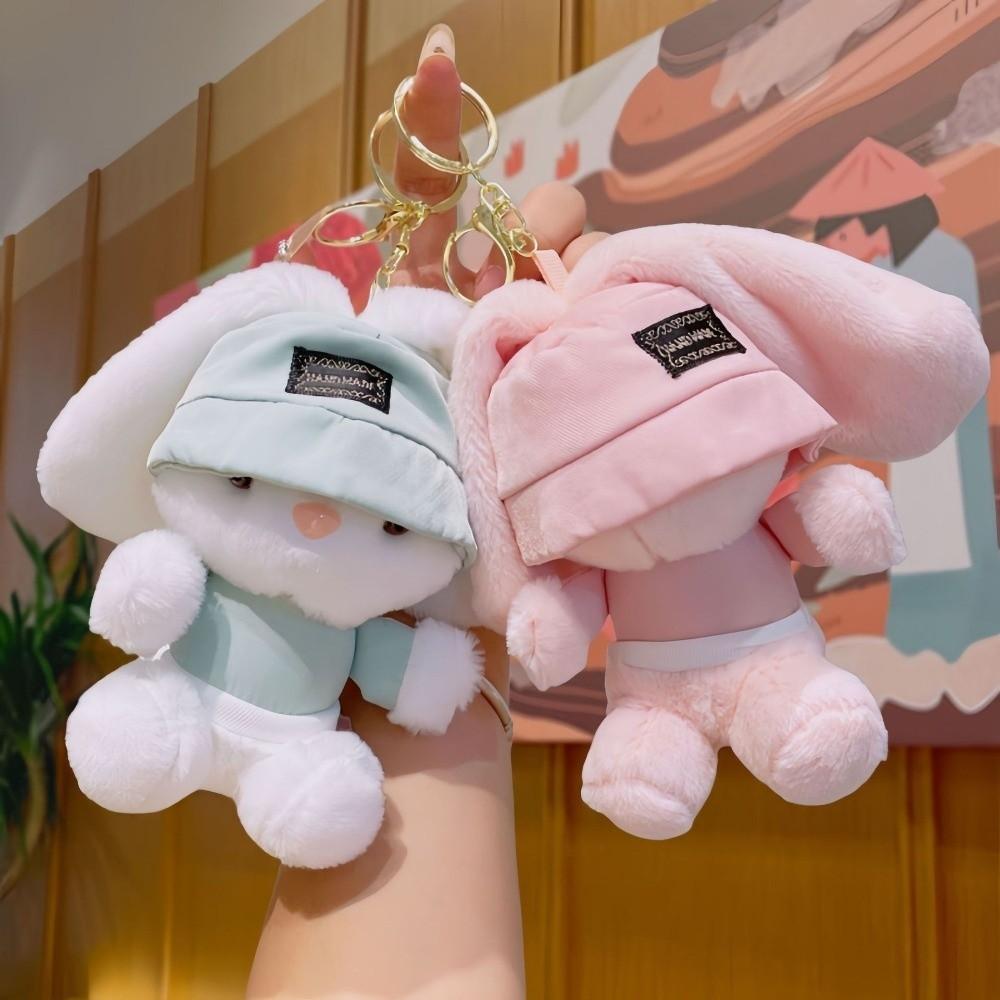Kawaii Keychain Doll Cartoon Long Eared Rabbit Pendant Rabbit Plush Pendant Personal Collection