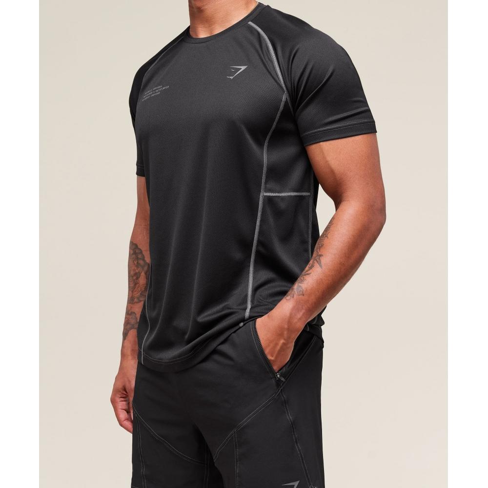 Gymshark Taktisches T-Shirt Schwarz A2b5x Bb2j
