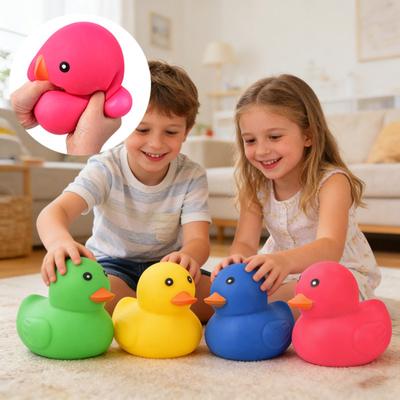 Large Duck Stress Reliever Slow Rise Soft TPR Squeeze Toy for Adults Kids Anxiety Relief Sensory Figurine