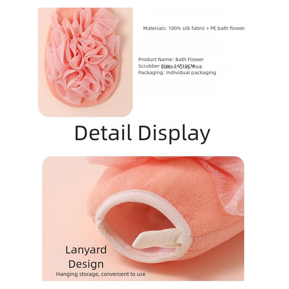 Bath Scrubber Body Scrub For Bathing For Skincare Routine Deep Cleansing Exfoliating Cloth Convenient Hanging Loop