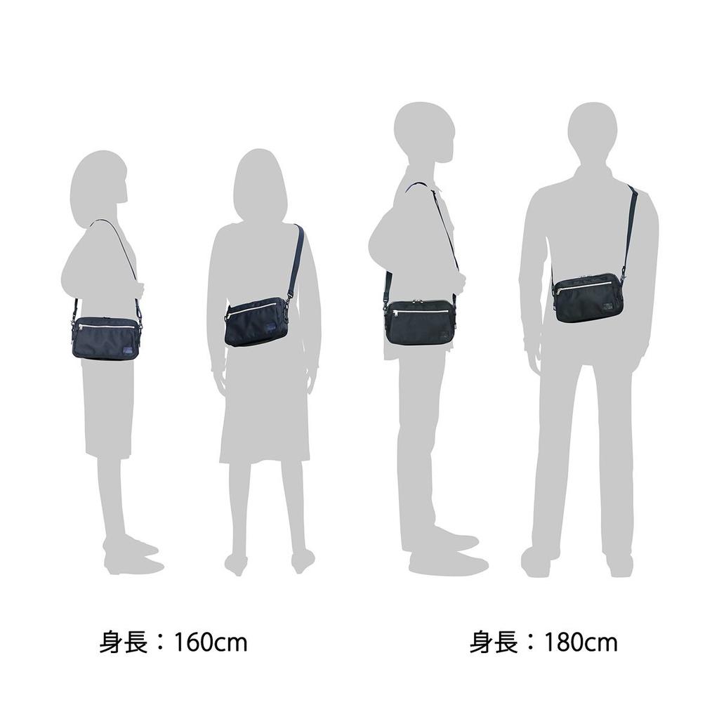 Porter Lift Horizontal Shoulder Bag S (Black)