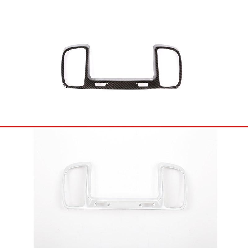 For Mercedes Benz GLS GLE Class ABS Carbon Fiber/Silver Car Central Control Air Outlet Decorative Frame Trim Car Accessories
