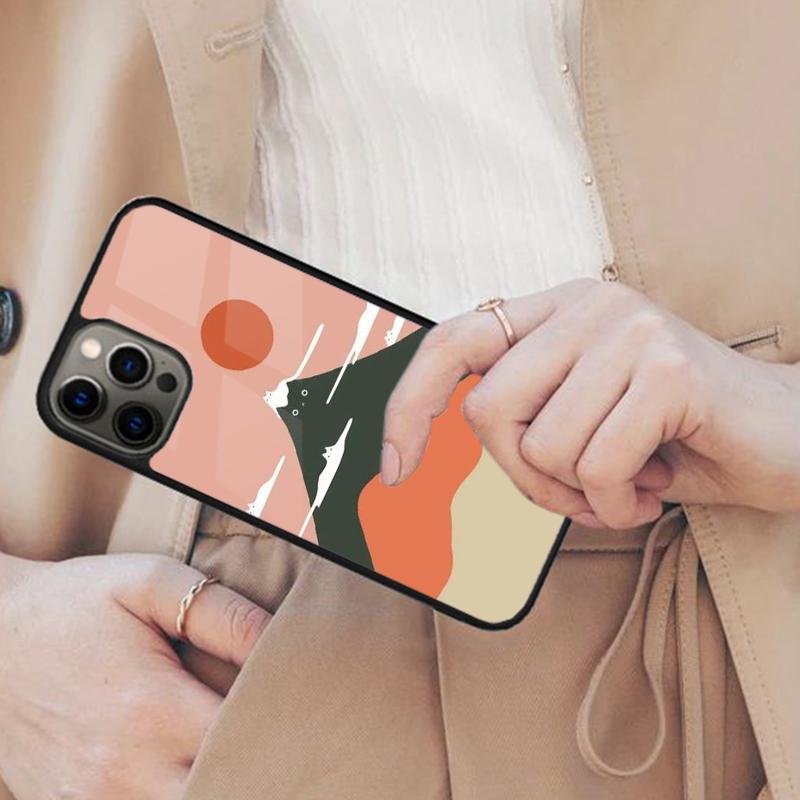 Abstract Cat Mount Fuji Japan Landscape Magnetic Phone Case For iPhone 17 Air 16 14 13 12 Pro Max 15 Plus Wireless MagSafe Cover