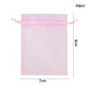 Pink Organza Jewelry Pouches 10/50PCS S/M/L Drawstring Sheer Bags for Wedding Favors Gift Candy Packaging