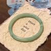 Elegant Chinese Style Jingle Bracelet: Ice-Transparent, Non-Fading Round Bangle Collection