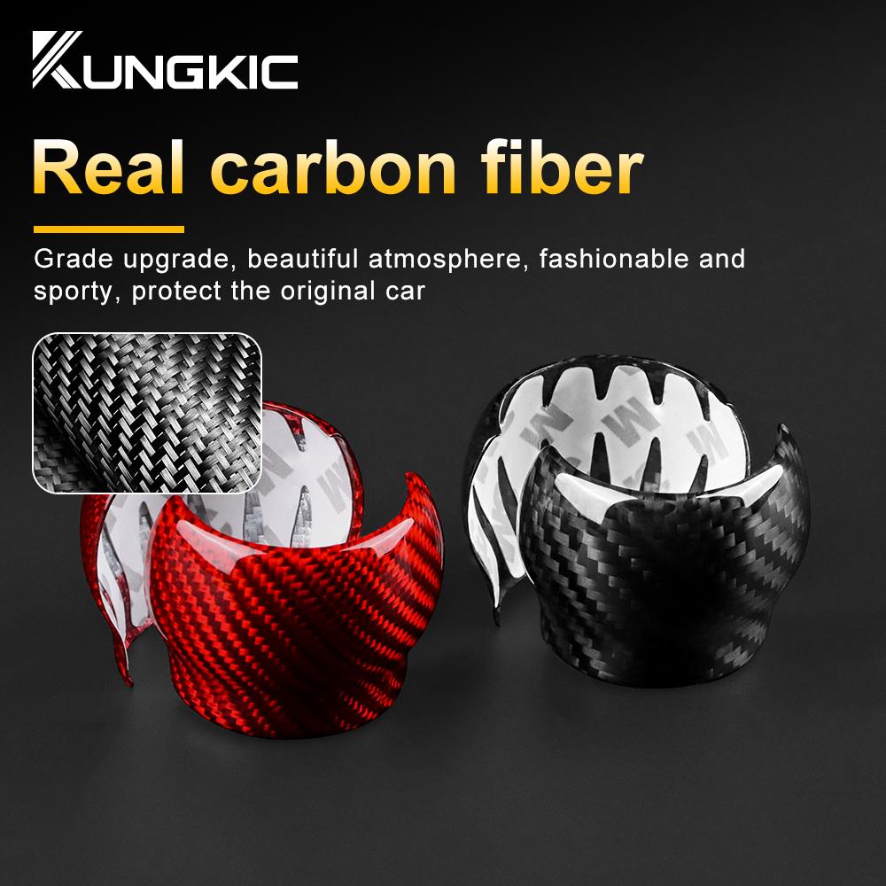 Real Dry Hard Carbon Fiber Sticker For Subaru ZD8 BRZ Toyota ZN8 GR86 2021 2022 2023 2024 2025 2026 Manual Car Gear Shift Trim
