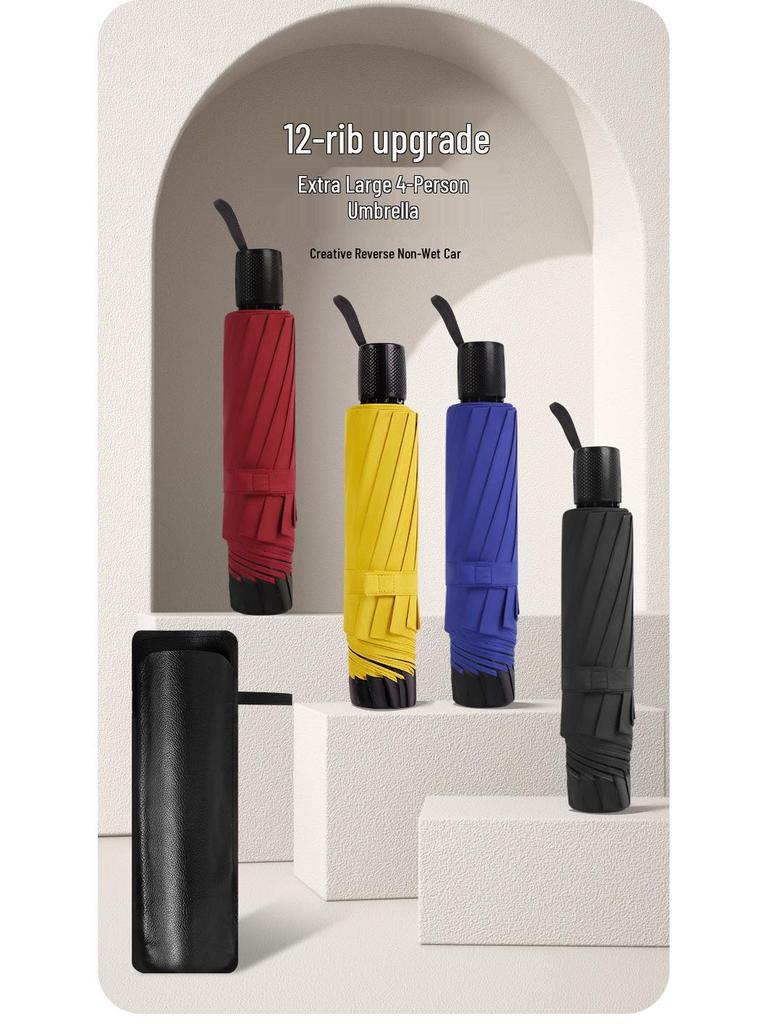 Extra Large Stormproof Folding Umbrella for Men - Reinforced and Extra Thick