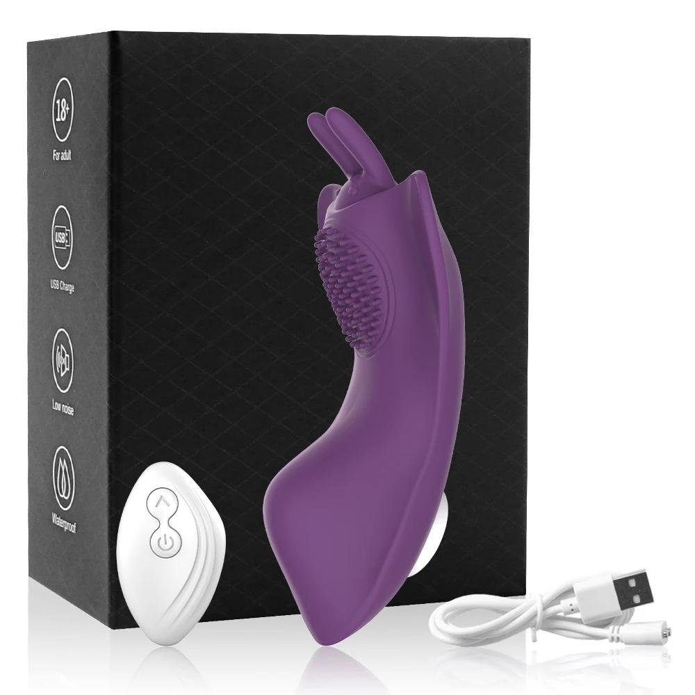 Butterfly Wearable Vibrator Panties for Women Clitoral Stimulator Massage Double Vibrating Erotic Sex Toys Wireless APP Remote