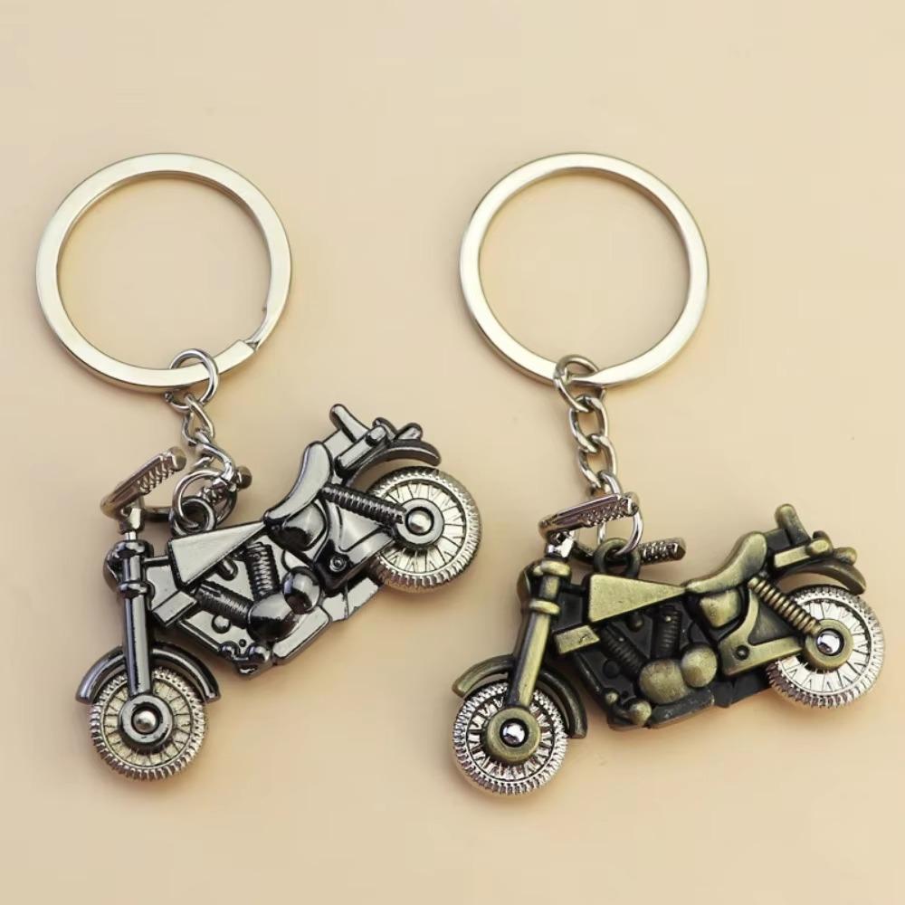Creative Moto 3D Simulation Keyring Pendant Motorcycle Hobby Metal Stainless Steel Keychain Backpack Pendant Key Ring Chain Gift