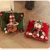 Festive Cartoon Santa Claus Plush Pillow Cover Decorative Hat For Cozy Home And Party Decor
