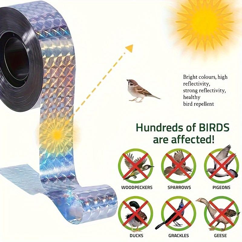2pcs Double-sided Reflective Ribbons for Orchards and Vegetable Gardens, Bird Repellent Ribbons, Suitable for Outdoor Spaces