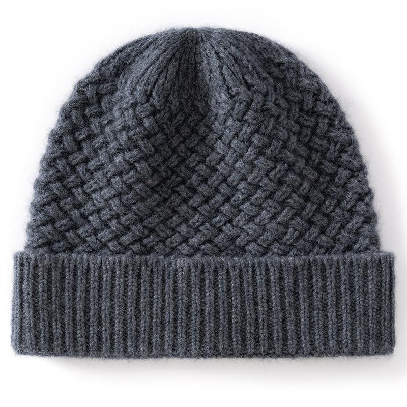 Autumn and Winter Hats, Women's Cashmere Knitted Hats, Small-faced Couples' Wool Hats, Warm Covers, Thickened Cold Hats