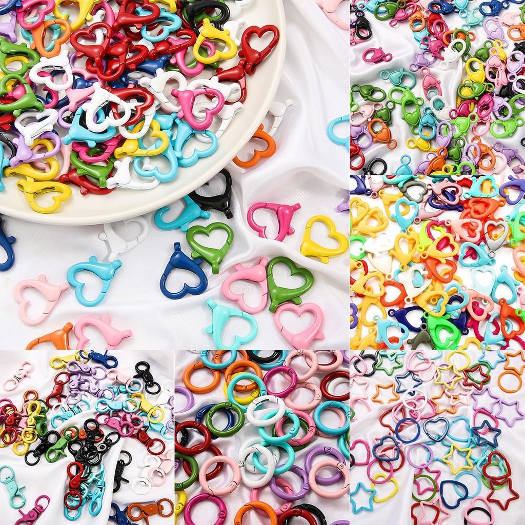 Multi-colors Multi-Styles Alloy Open Rings Lobster Clasp Hooks Ball Chains DIY Jewelry Making Findings Supplies