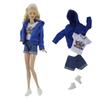 1 Set 11,5 Zoll Puppe Lederkleidung 1/6 Puppenkleid 29-32 CM Puppenmantel Für FR ST Puppenzubehör Kleidung Damen Partykleidung JJ