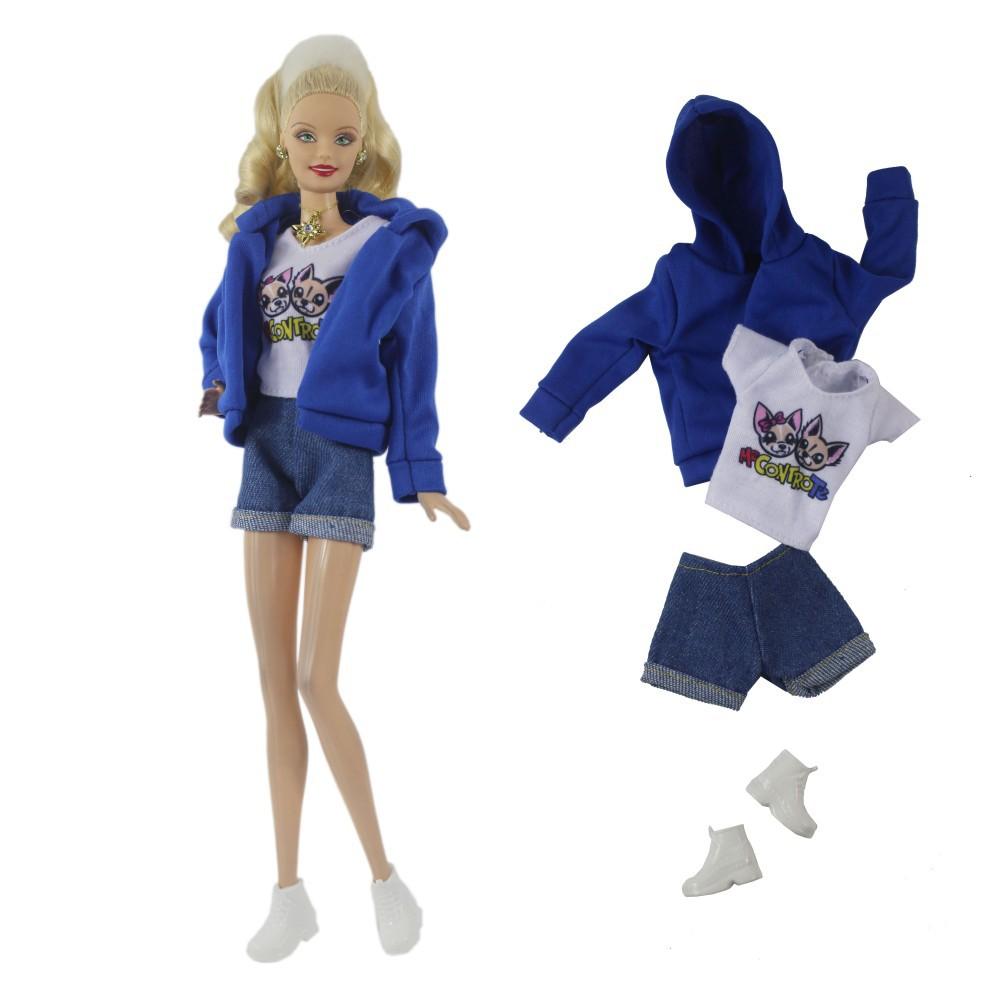 1 Set 11,5 Zoll Puppe Lederkleidung 1/6 Puppenkleid 29-32 CM Puppenmantel Für FR ST Puppenzubehör Kleidung Damen Partykleidung JJ