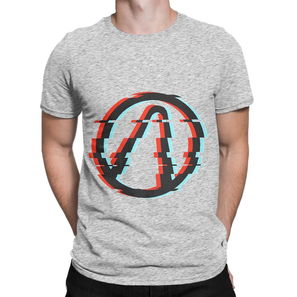 Bborderlands Symbol Glitch 3d Anaglyph Novelty 100 Cotton Tshirt Bborderlands Tops Tees For Unisex