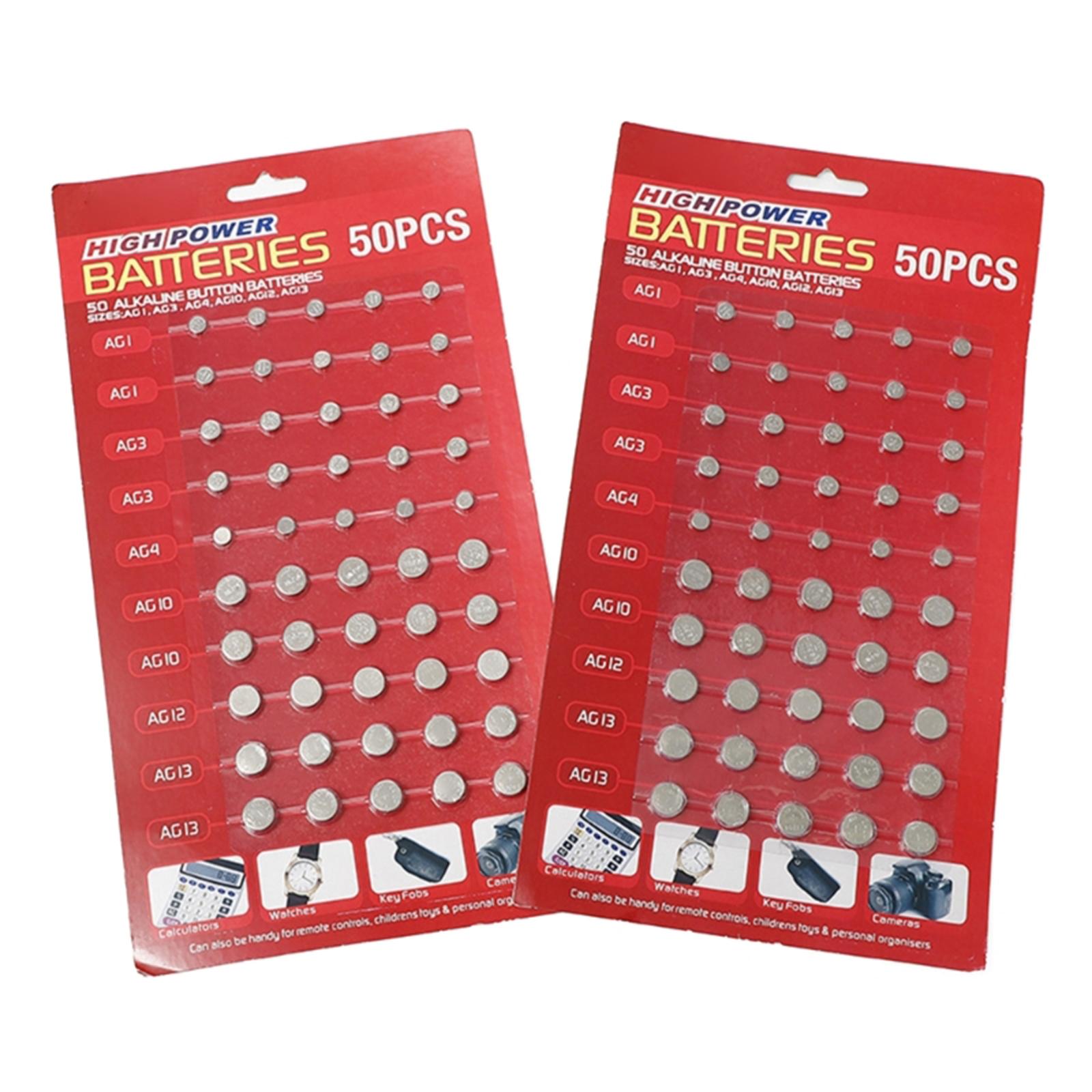 

100 шт./ AG1/AG3/AG4/AG10/AG12/AG13 набор батареек для часов, часов, камер, смешанная таблеточная батарейка