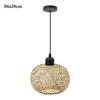 Hand-woven Bamboo Pendant Lamp Chandelier Hanging Lamp Rattan Pendant Light Fixture Restaurant Dining Room Indoor Lighting