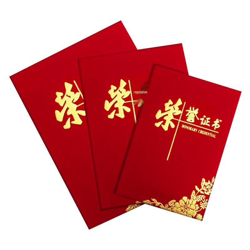 ENYOU Velvet Embossed Award Certificates (10-pack)