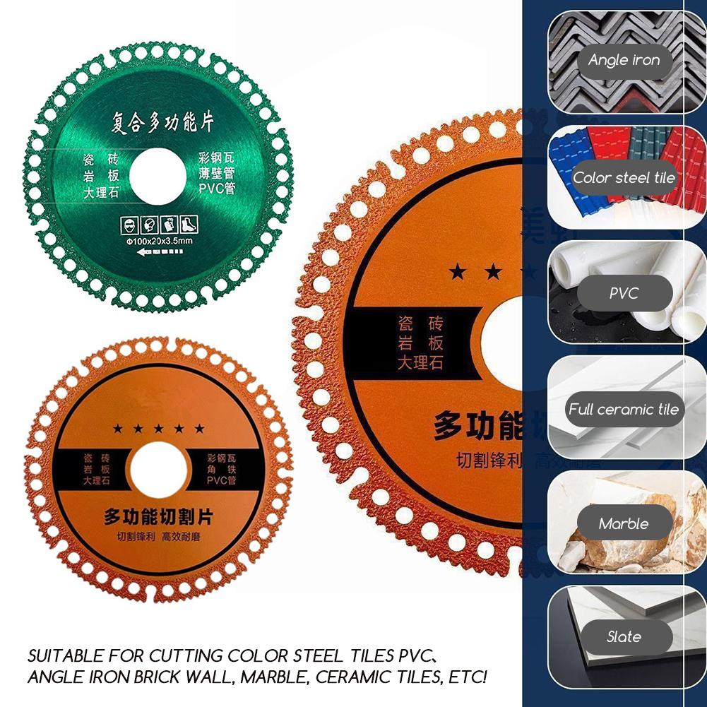 1PC Multifunctional Diamond Saw Blade Granite Marble Cutting Disc Porcelain Tile Ceramic Angle Grinder Industrial Slicing Tool