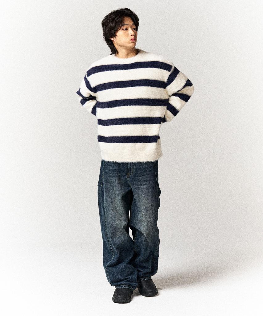 SLOWACID Refined Essential Wide Denim Pants [Blue]