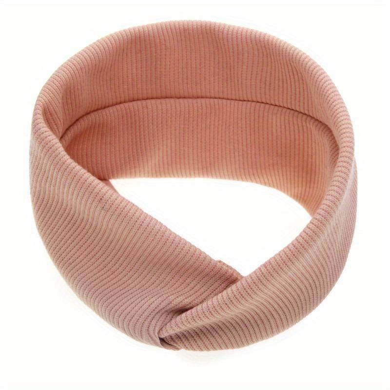 Neu Baby Kinder Mädchen Feste Knoten Stirnband Elastische Kopf Wraps Süße Farbe