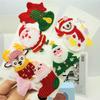 New Santa Claus & Reindeer Knitted Hair Clips – Cute Children's Side Hairpins