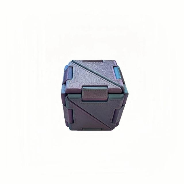 3D Printed Changeable Magic Cube Folding Illusion Puzzle Cube Anti Stress Fidget Toy Educational Toys For Kids
