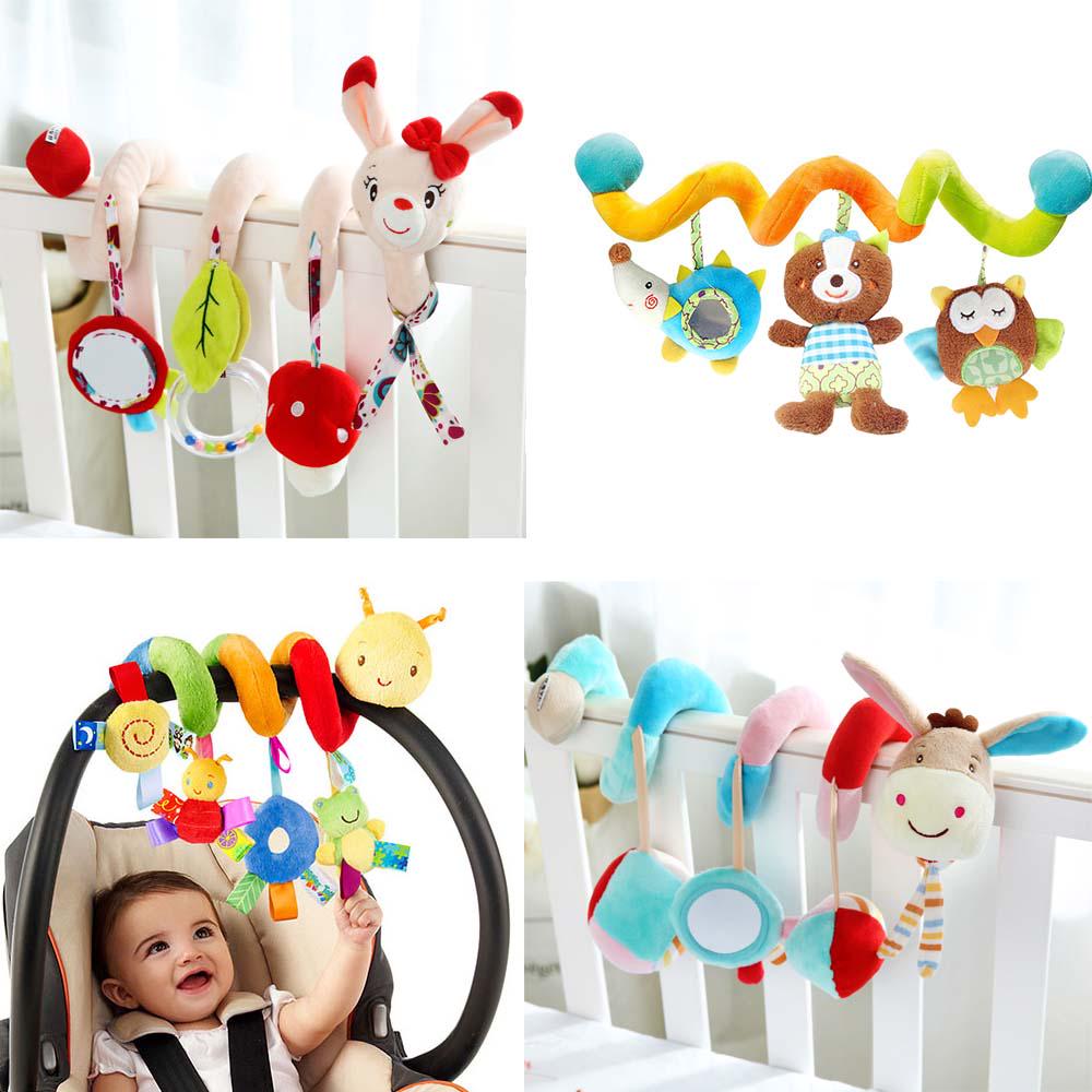 Lovely Cartoon Animal Baby Toy Newborn Educational Sound Mobiles Infant Bed Stroller Hanging Toys
